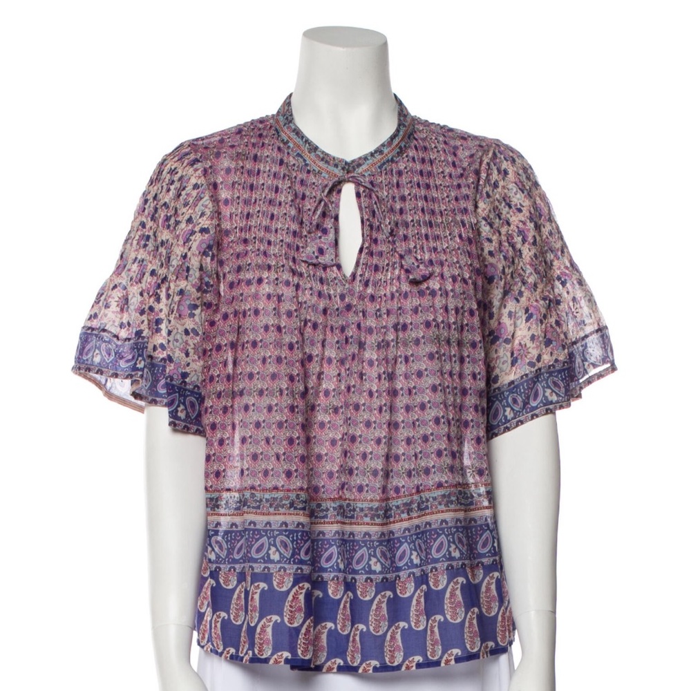 Sea New York printed Boho top NWT